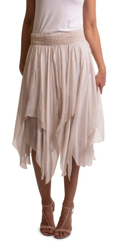 Gigi Moda Danzatore Midi Skirt In Cream In Neutral