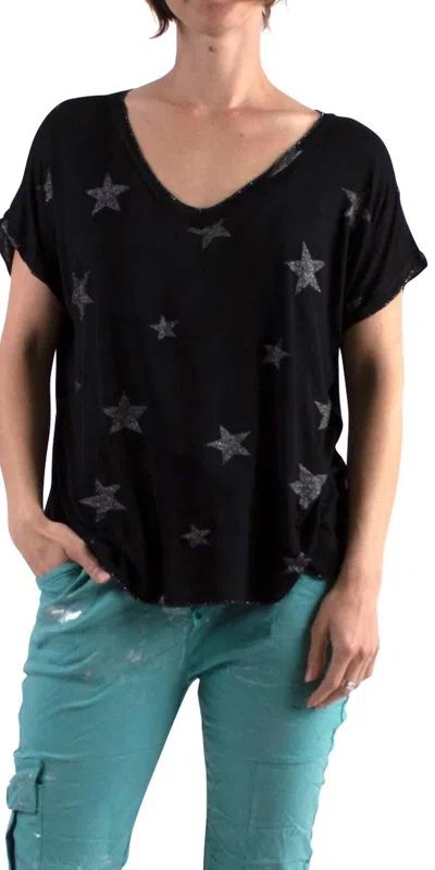 Gigi Moda Diva Scoop Neck T-shirt In Black