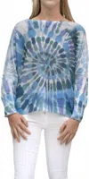 Gigi Moda Donatella Tie Dye Sweater In Blue In Blue