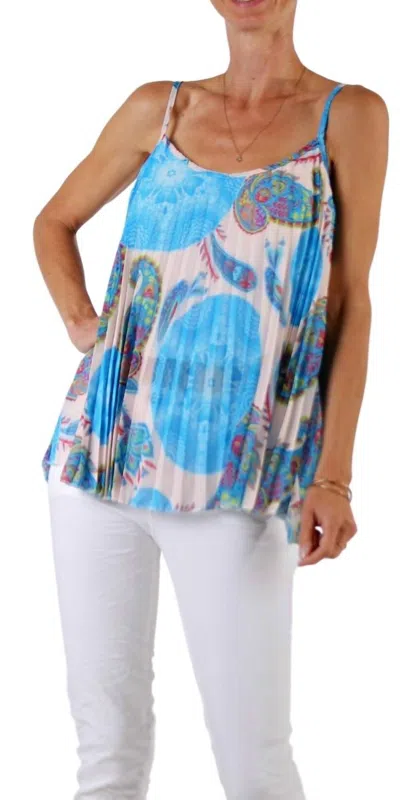Gigi Moda Edie Tank Top In Royal Blue In Multi