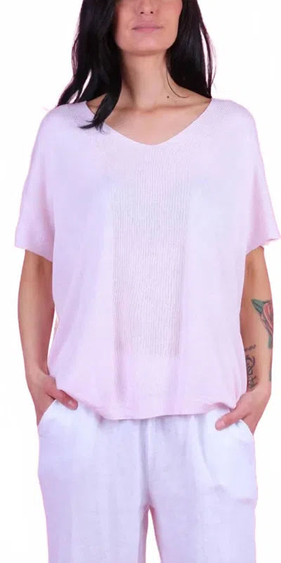 Gigi Moda Elsa Knit Top In Pink In Brown