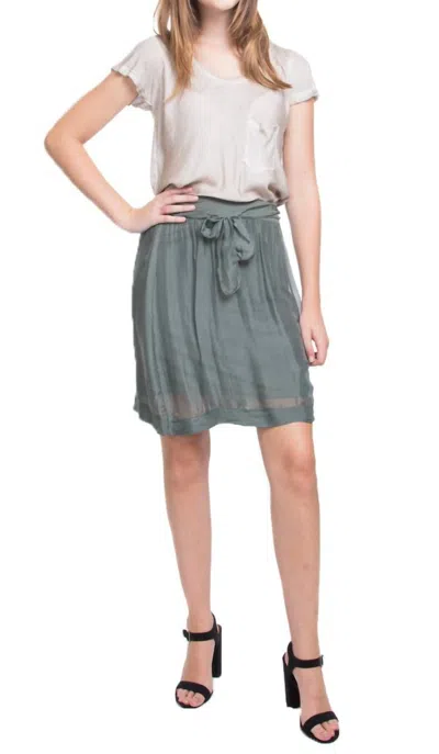 Gigi Moda Enna Mini Skirt In Olive In Gray