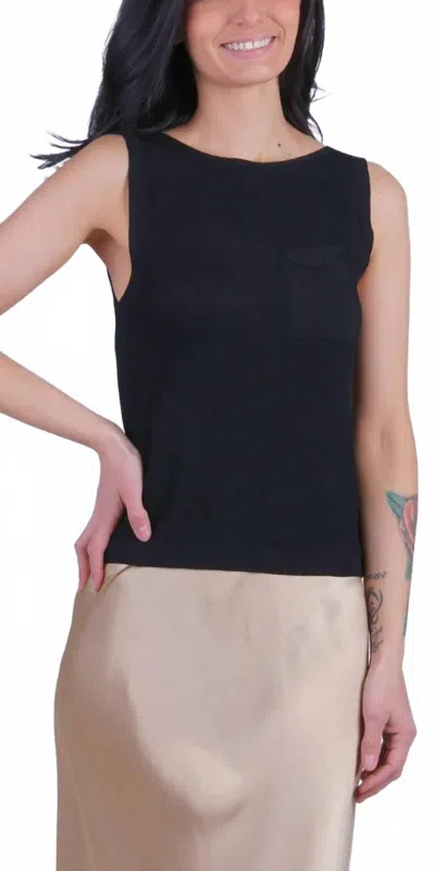 Gigi Moda Eva Knit Top In Black