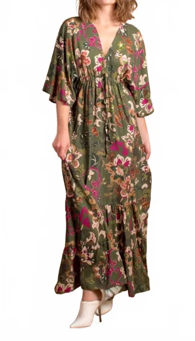 Gigi Moda Faviola Maxi Dress In Olive In Green