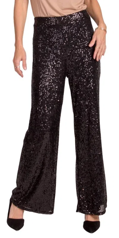 Gigi Moda Festa Sequin Pants In Black