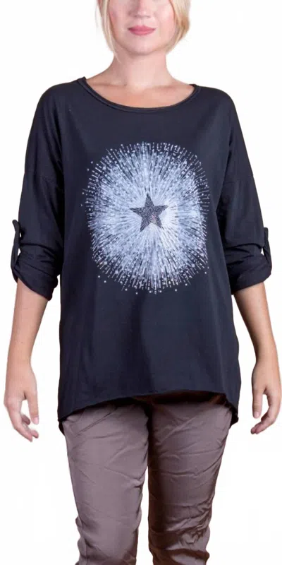 Gigi Moda Galassia Top In Black