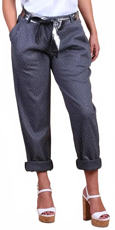 Gigi Moda Gemma Jogger Pants In Charcoal In Blue