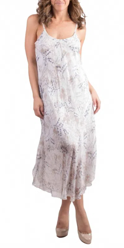 Gigi Moda Giardino Miele Midi Dress In Beige In Multi