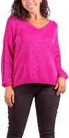 Gigi Moda Ginetta Knit Top In Hot Pink In Pink