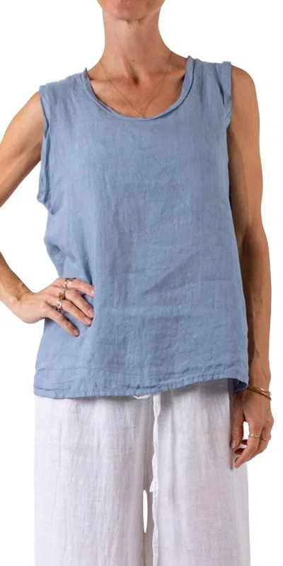 Gigi Moda Gloria Sleeveless Top In Blue