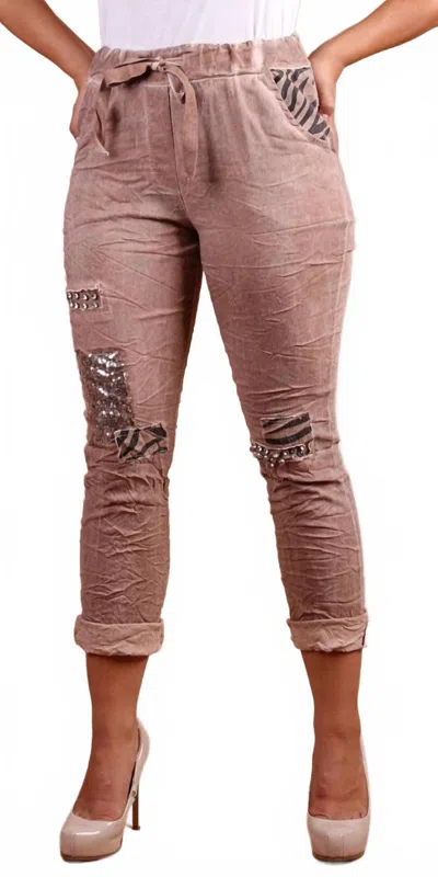 Gigi Moda Il Festino Pants In Camel In Brown