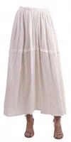 Gigi Moda Isabella Maxi Skirt In Cream In White