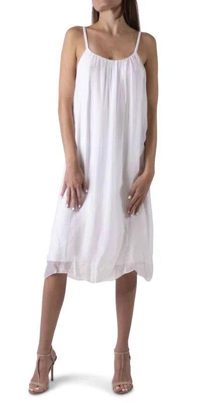 Gigi Moda Jappy Silk Dress In White