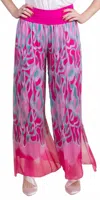 Gigi Moda Jasmin Turbinio Slit Pant In Hot Pink In Pink