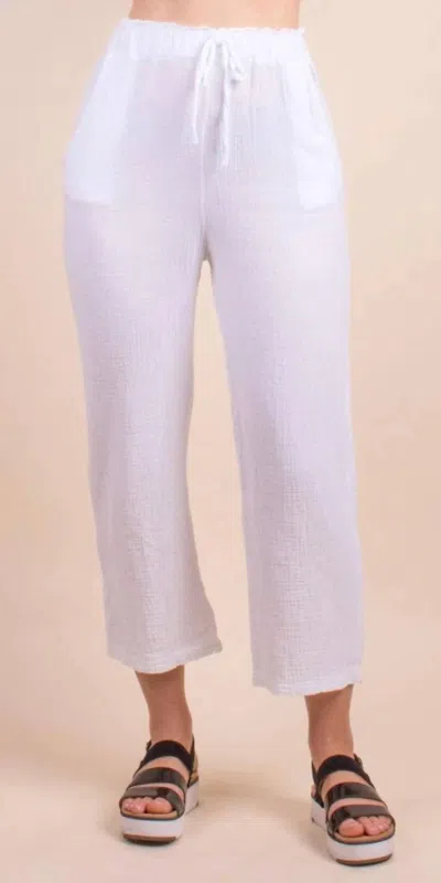 Gigi Moda Jesi Cotton Pants In White