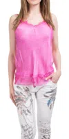 Gigi Moda La Camiciola V-neck Camisole In Hot Pink In Pink