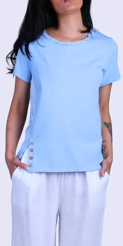 Gigi Moda Lazio Top In Baby Blue