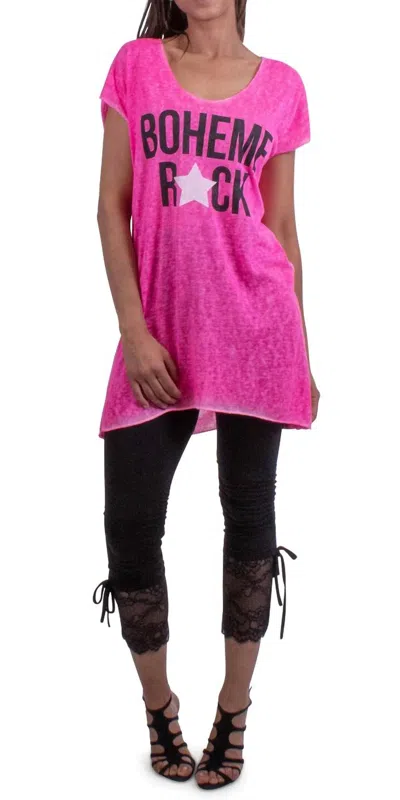 Gigi Moda Lia Cover Up Top In Hot Pink