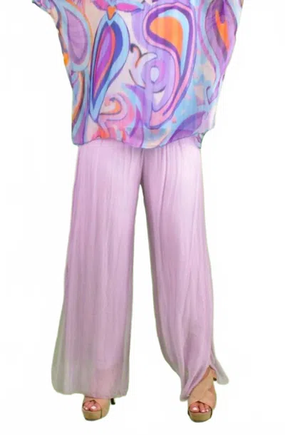 Gigi Moda Lizane Swirl Print Blouse In Turquoise In Pink