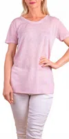 Gigi Moda Loreto Short Sleeve T-shirt In Pink In Pink