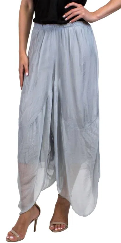 Gigi Moda Macha Wide Leg Pant In Dove Gray In Blue