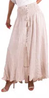 Gigi Moda Magdalena Linen Maxi Skirt In Beige In Neutral