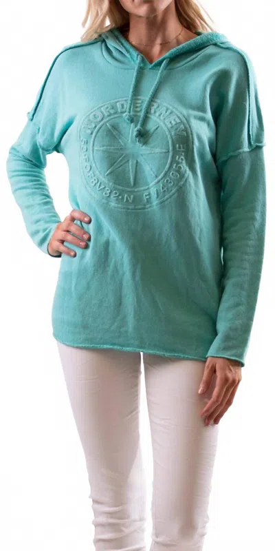 Gigi Moda Nordernen Pull-on Hoodie In Lake Green In Blue