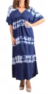 Gigi Moda Novella Empire Dress In Navy In Blue