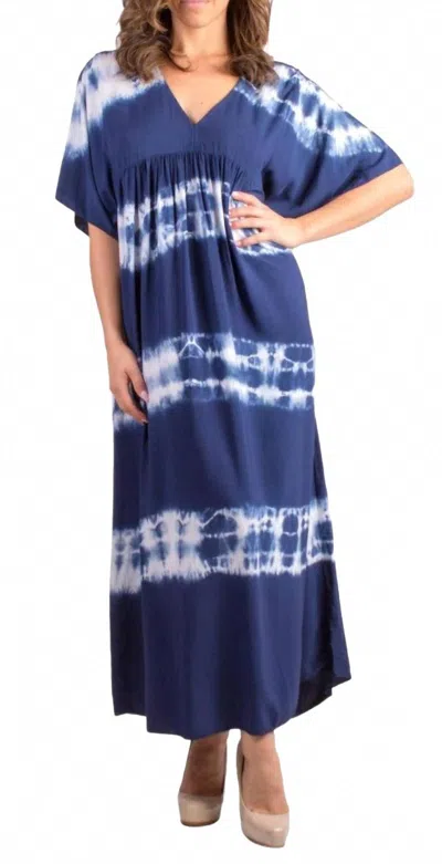 Gigi Moda Novella Empire Dress In Navy In Blue