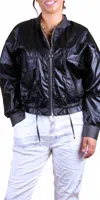 Gigi Moda Ornella Bomber Jacket In Black In Black