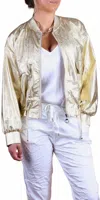 Gigi Moda Ornella Bomber Jacket In Gold In Gold