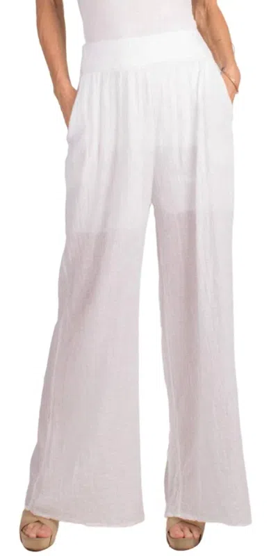 Gigi Moda Pescara Cotton Pants In White