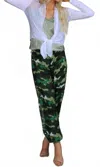 Gigi Moda Petrella Camo Jogger Pants In Olive In Green