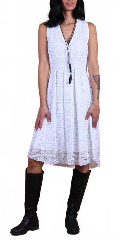 Gigi Moda Pizzo Mini Dress In White