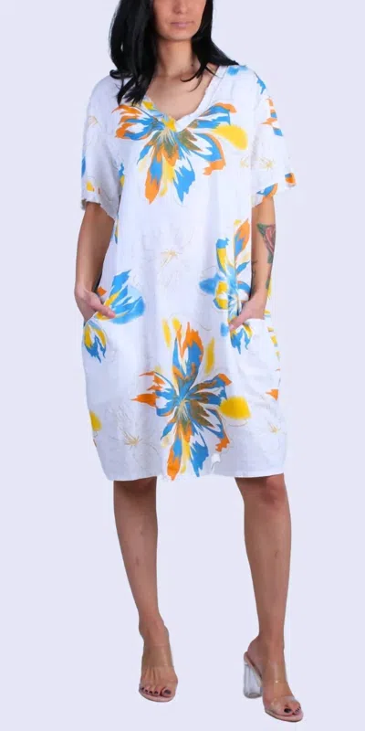 Gigi Moda Ponza Linen Dress In White