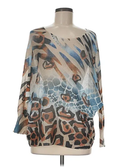 Pre-owned Gigi Moda Pullover Sweater In Blue