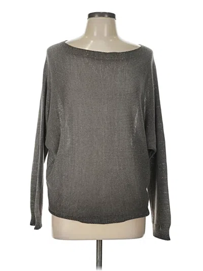 Pre-owned Gigi Moda Pullover Sweater In Gray