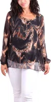 Gigi Moda Ravena Blouse In Black In Black