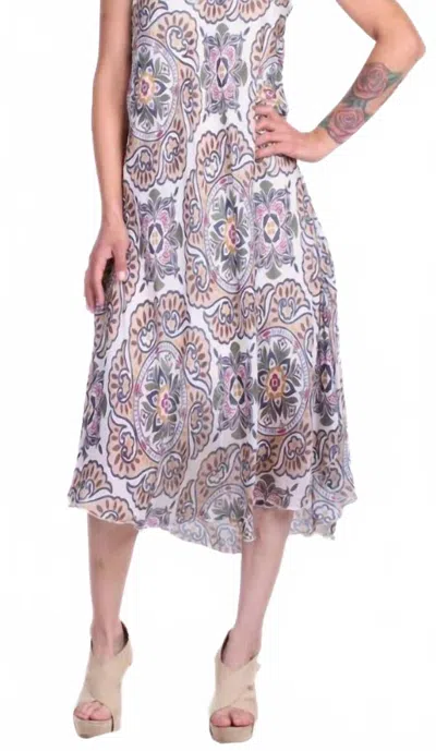 Gigi Moda Renaissance Miele Midi Dress In Beige