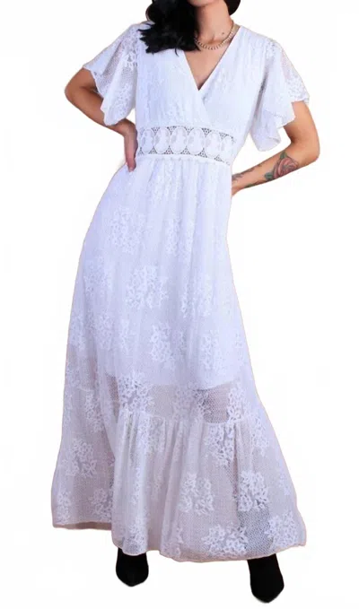 Gigi Moda Romantico Dress In White