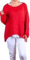Gigi Moda Romelia Sweater In Red In Red