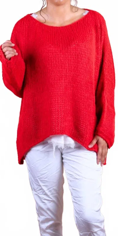 Gigi Moda Romelia Sweater In Red