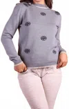 Gigi Moda Rosa Long Sleeve Sweater In Dove Grey In Gray