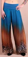 Gigi Moda Savanna Silk Pant In Teal In Blue