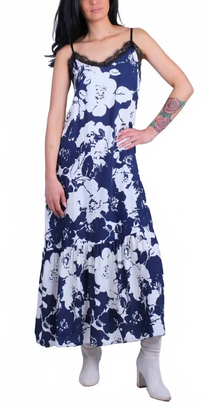 Gigi Moda Savona Floral Dress In Navy In Blue