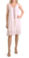 Gigi Moda Semilia Mini Dress In Cream In Pink