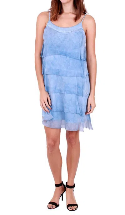 Gigi Moda Siena Sequined Mini Dress In Blue