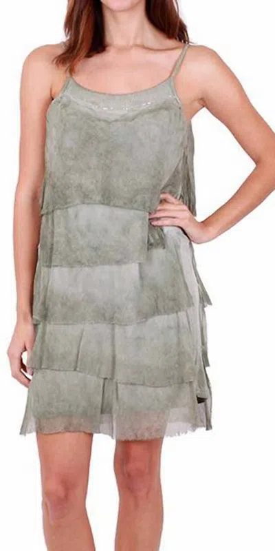 Gigi Moda Siena Sequined Mini Dress In Olive In Green