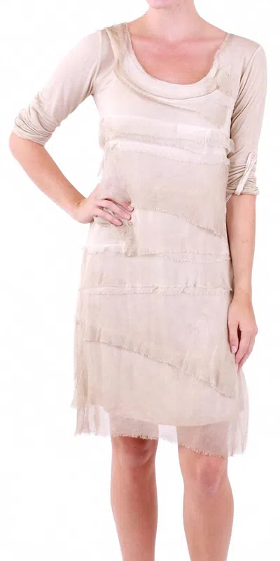 Gigi Moda Siena Sleeve Mini Dress In Cream In Neutral