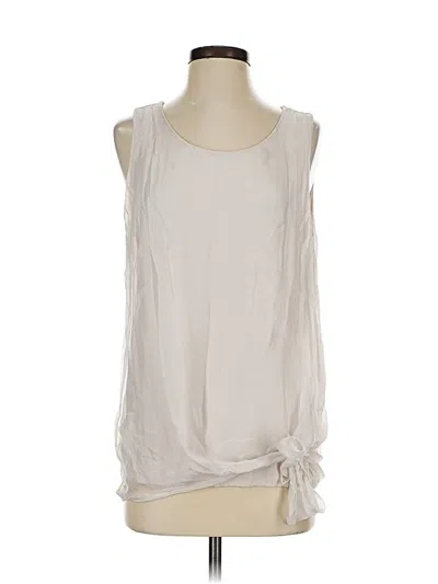 Pre-owned Gigi Moda Sleeveless Blouse In Ivory